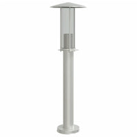 Lampade da Terra per Esterni 3 pz Argento 60 cm in Acciaio Inox 4006350