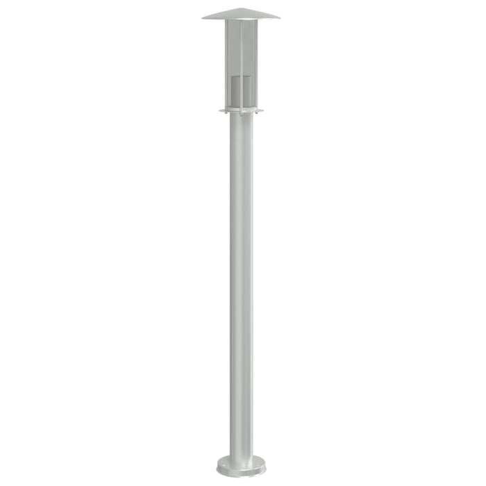 Lampade da Terra per Esterni 3 pz Argento 100cm in Acciaio Inox 4006352