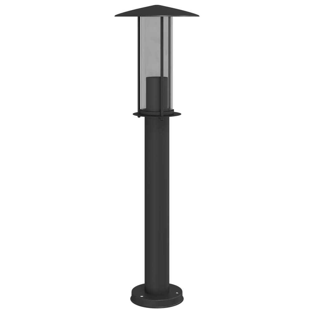 Lampade da Terra per Esterni 3 pz Nere 60 cm in Acciaio Inox 4006354