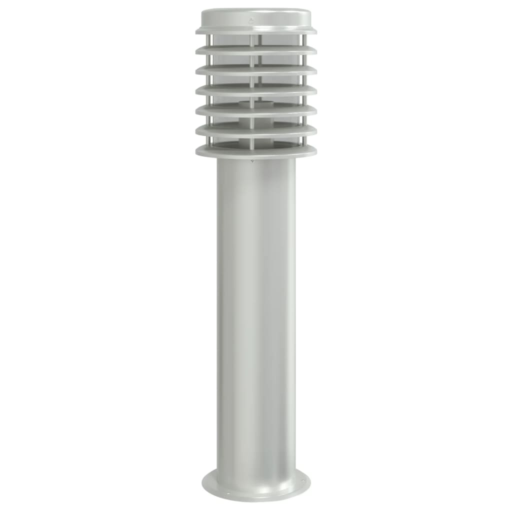 Lampada da Terra per Esterni Argento 60 cm in Acciaio Inox 4006357