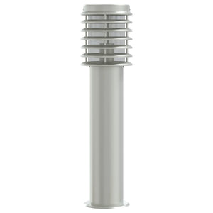 Lampada da Terra per Esterni Argento 60 cm in Acciaio Inox 4006357