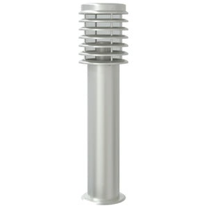 Lampada da Terra per Esterni Argento 60 cm in Acciaio Inox 4006357