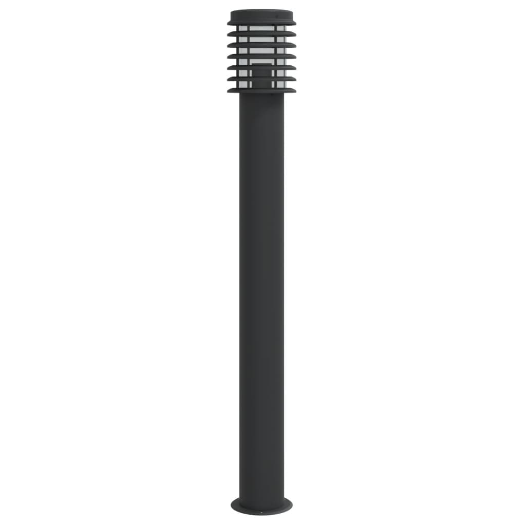 Lampada da Terra per Esterni Argento 110 cm in Acciaio Inox 4006363