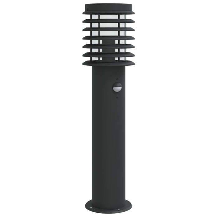 Lampada da Terra per Esterni Sensore Nera 60 cm in Acciaio 4006369