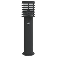 Lampada da Terra per Esterni Sensore Nera 60 cm in Acciaio 4006369