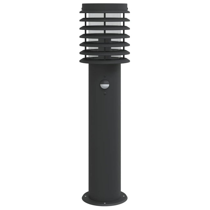 Lampada da Terra per Esterni Sensore Nera 60 cm in Acciaio 4006369