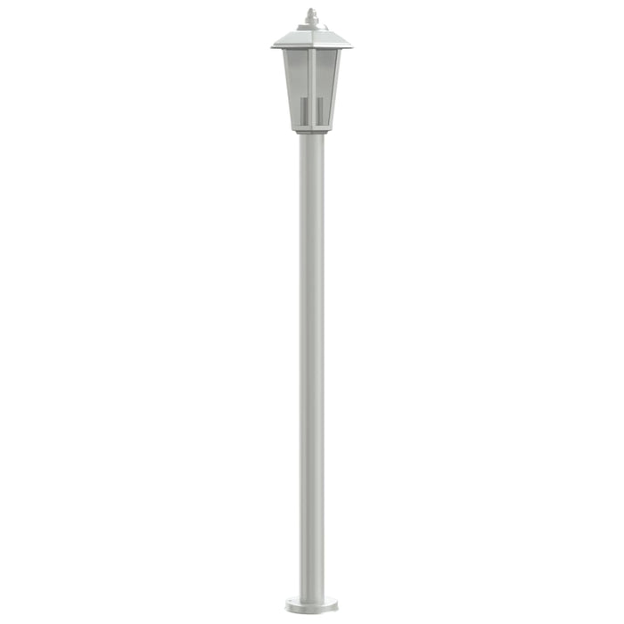 Lampade da Terra per Esterni 3 pz Argento 120cm in Acciaio Inox 4006384