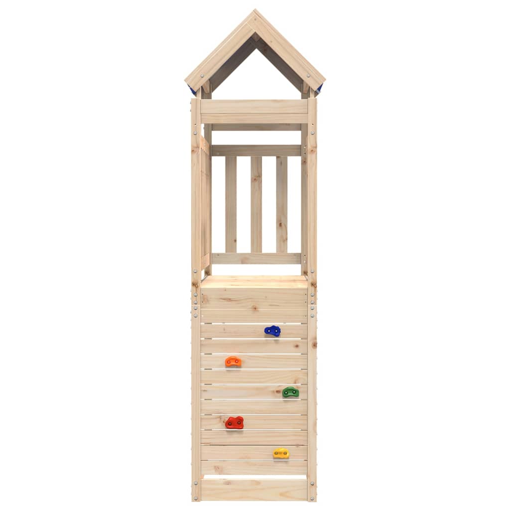 Torre da Gioco con Arrampicata 110,5x52,5x215 cm Massello Pino 845911