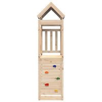 Torre da Gioco con Arrampicata 110,5x52,5x215 cm Massello Pino 845911