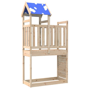 Torre da Gioco con Arrampicata 110,5x52,5x215 cm Massello Pino 845911