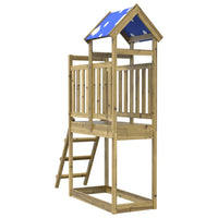 Torre Gioco con Scaletta 110,5x52,5x215cm Legno Pino Impregnato 845922