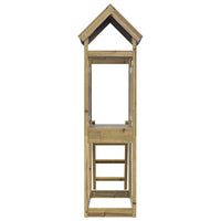 Torre Gioco con Scaletta 110,5x52,5x215cm Legno Pino Impregnato 845922