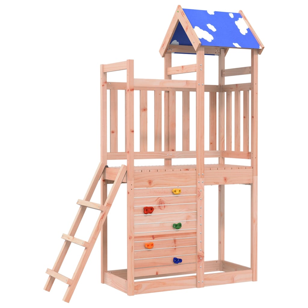 Torre da Gioco con Arrampicata 110,5x52,5x215 cm Abete Douglas 845924