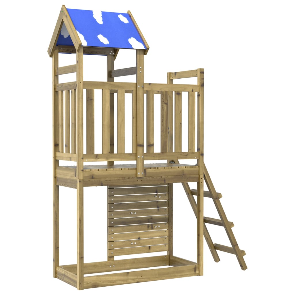 Torre da Gioco con Arrampicata 110,5x52,5x215cm Pino Impregnato 845925