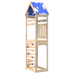 Torre da Gioco con Arrampicata 85x52,5x265 cm Massello Pino 845932