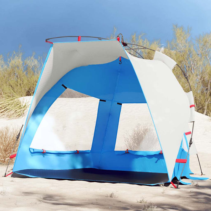 Tenda da Spiaggia 2Persone Azzurro Rilascio Rapido Impermeabile 4005290