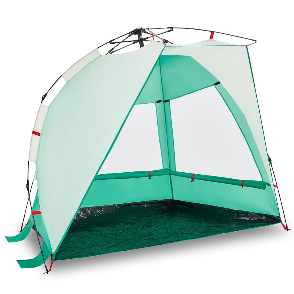 Tenda da Spiaggia 2 Persone Verde Rilascio Rapido Impermeabile 4005291