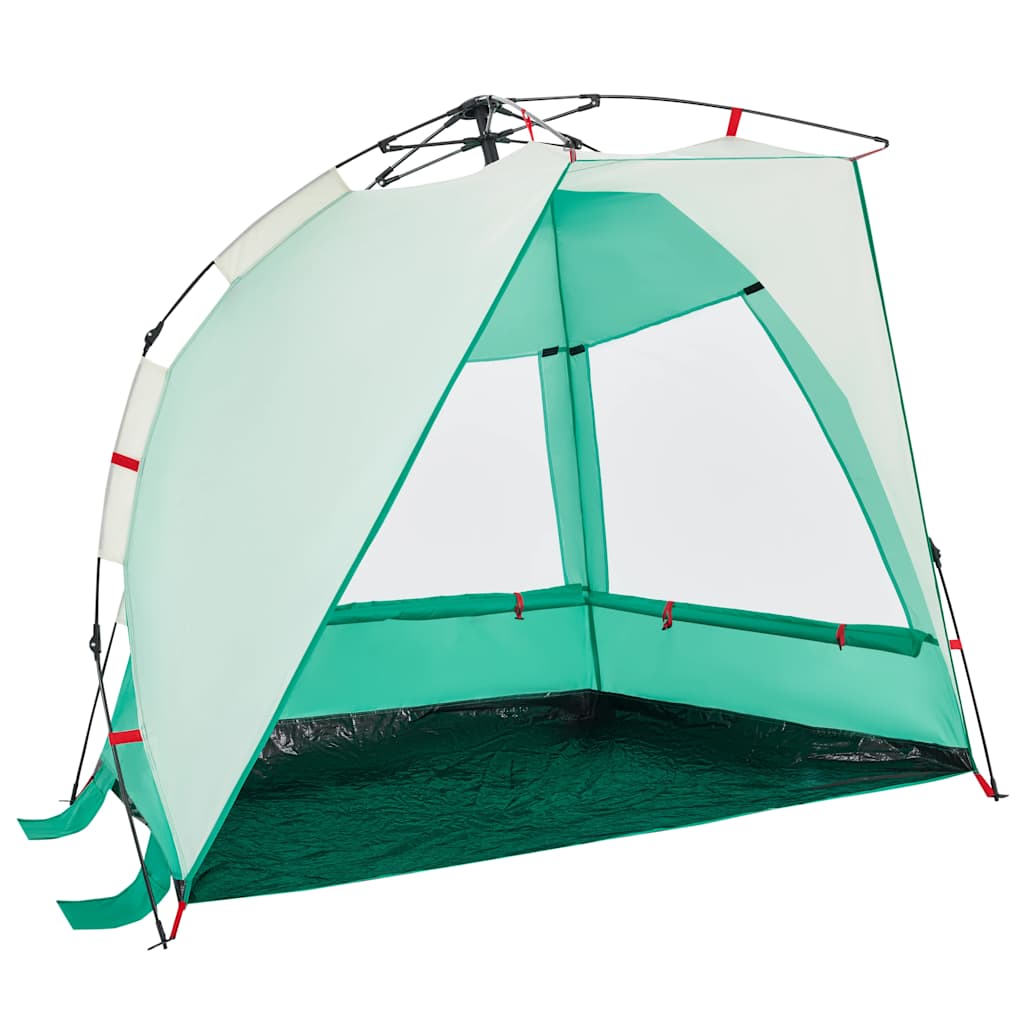 Tenda da Spiaggia 2 Persone Verde Rilascio Rapido Impermeabile 4005291