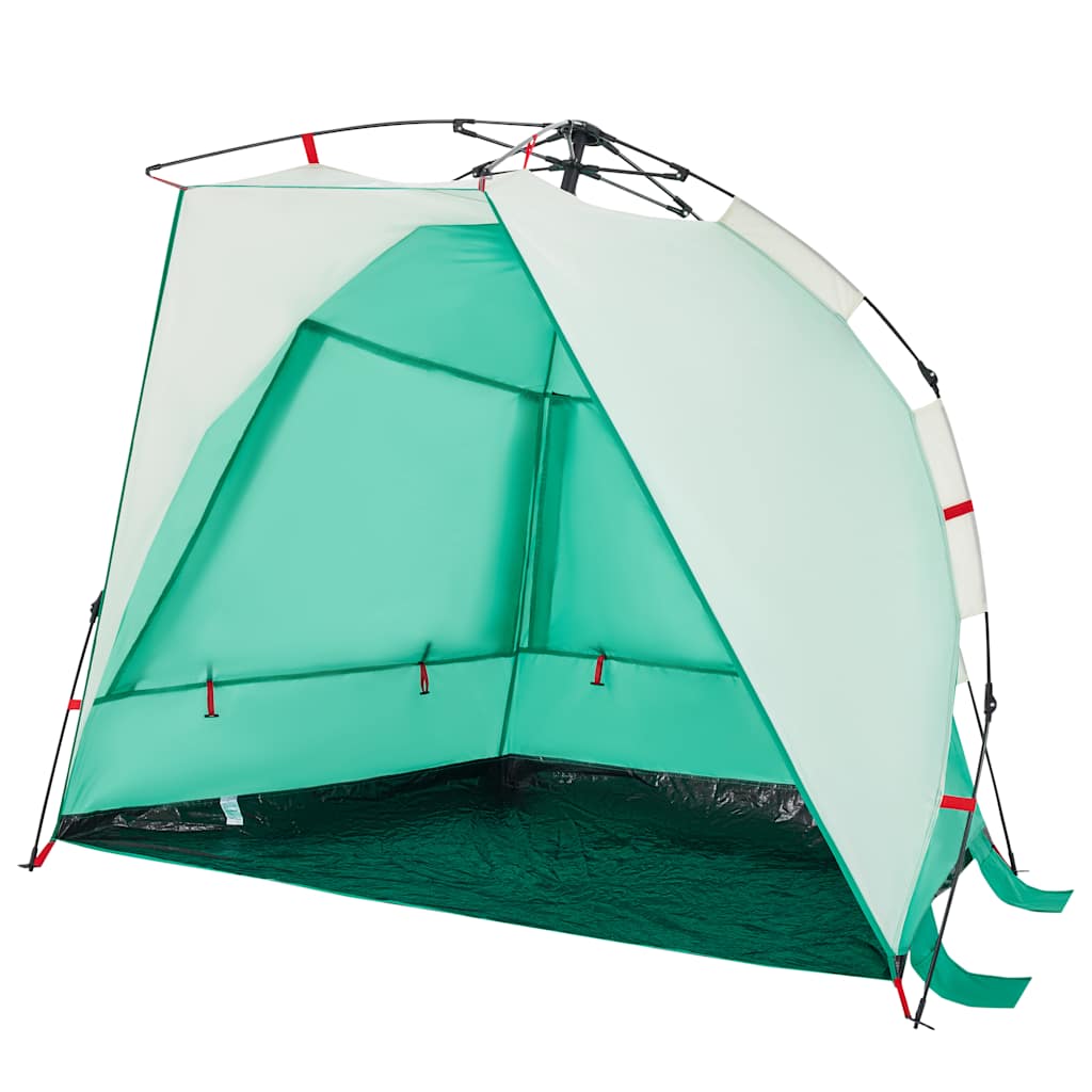 Tenda da Spiaggia 2 Persone Verde Rilascio Rapido Impermeabile 4005291