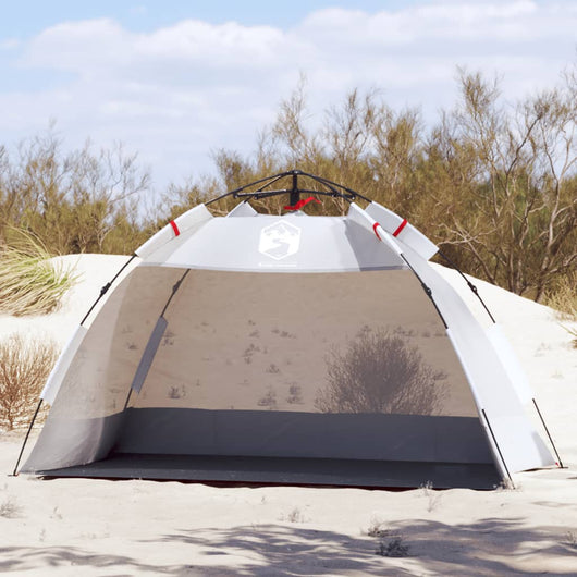 Tenda da Spiaggia 2 Persone Grigio Rilascio Rapido Impermeabile 4005295