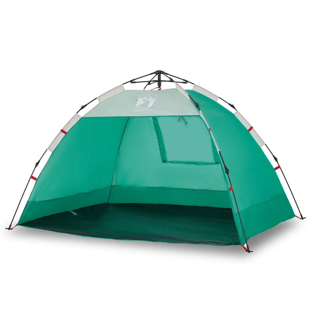 Tenda da Spiaggia 2 Persone Verde Rilascio Rapido Impermeabile 4005297