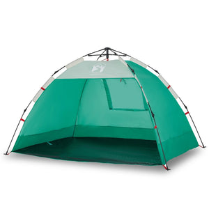 Tenda da Spiaggia 2 Persone Verde Rilascio Rapido Impermeabile 4005297