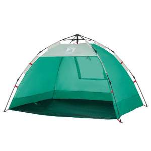 Tenda da Spiaggia 2 Persone Verde Rilascio Rapido Impermeabile 4005297