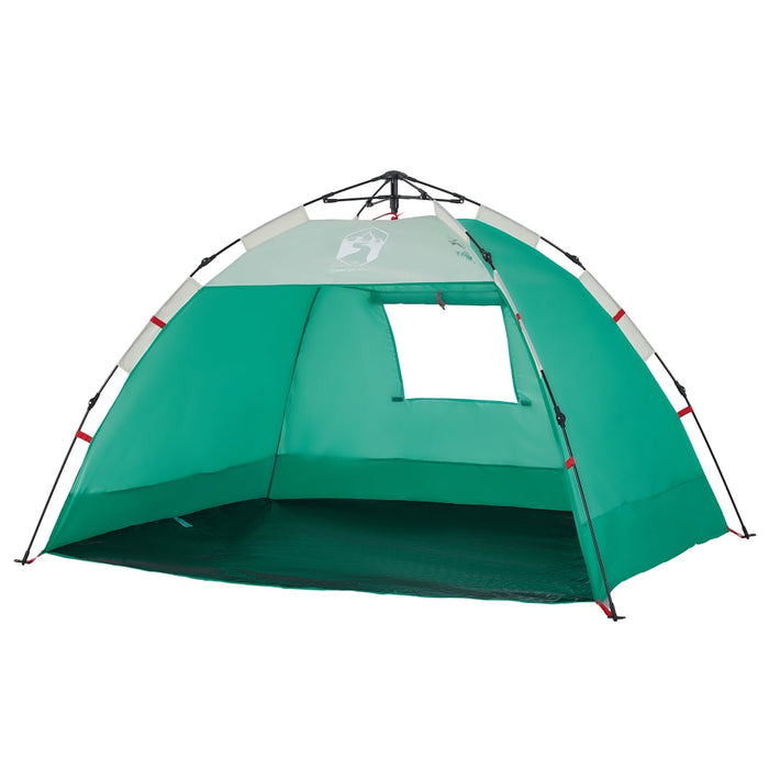 Tenda da Spiaggia 2 Persone Verde Rilascio Rapido Impermeabile 4005297