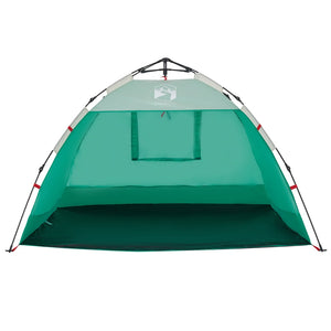 Tenda da Spiaggia 2 Persone Verde Rilascio Rapido Impermeabile 4005297