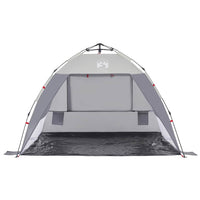 Tenda da Spiaggia 2 Persone Grigio Rilascio Rapido Impermeabile 4005301