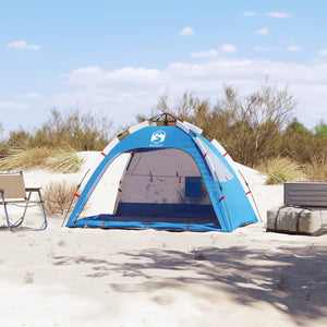 Tenda da Spiaggia 2Persone Azzurro Rilascio Rapido Impermeabile 4005302