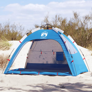 Tenda da Spiaggia 2Persone Azzurro Rilascio Rapido Impermeabile 4005302