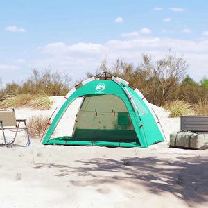 Tenda da Spiaggia 2 Persone Verde Rilascio Rapido Impermeabile 4005303