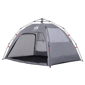 Tenda da Spiaggia 2 Persone Grigio Rilascio Rapido Impermeabile 4005304