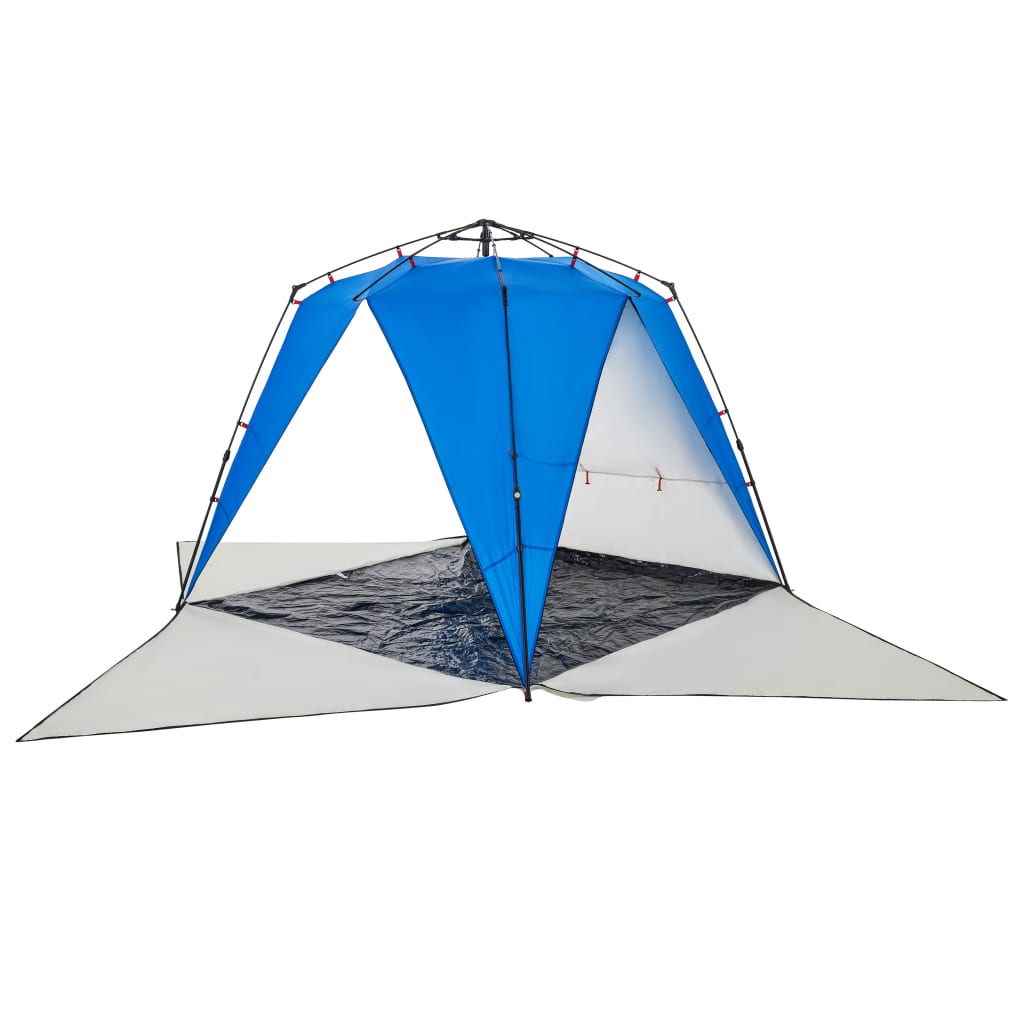 Tenda da Spiaggia 4Persone Azzurro Rilascio Rapido Impermeabile 4005305