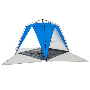 Tenda da Spiaggia 4Persone Azzurro Rilascio Rapido Impermeabile 4005305