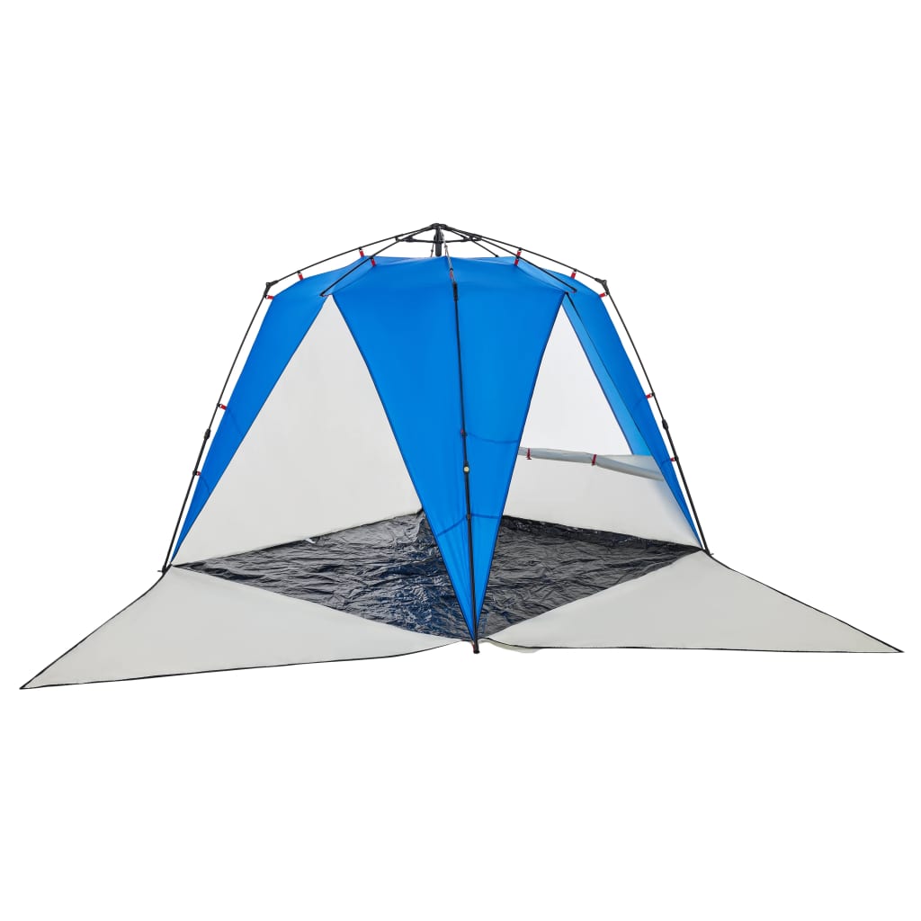 Tenda da Spiaggia 4Persone Azzurro Rilascio Rapido Impermeabile 4005305