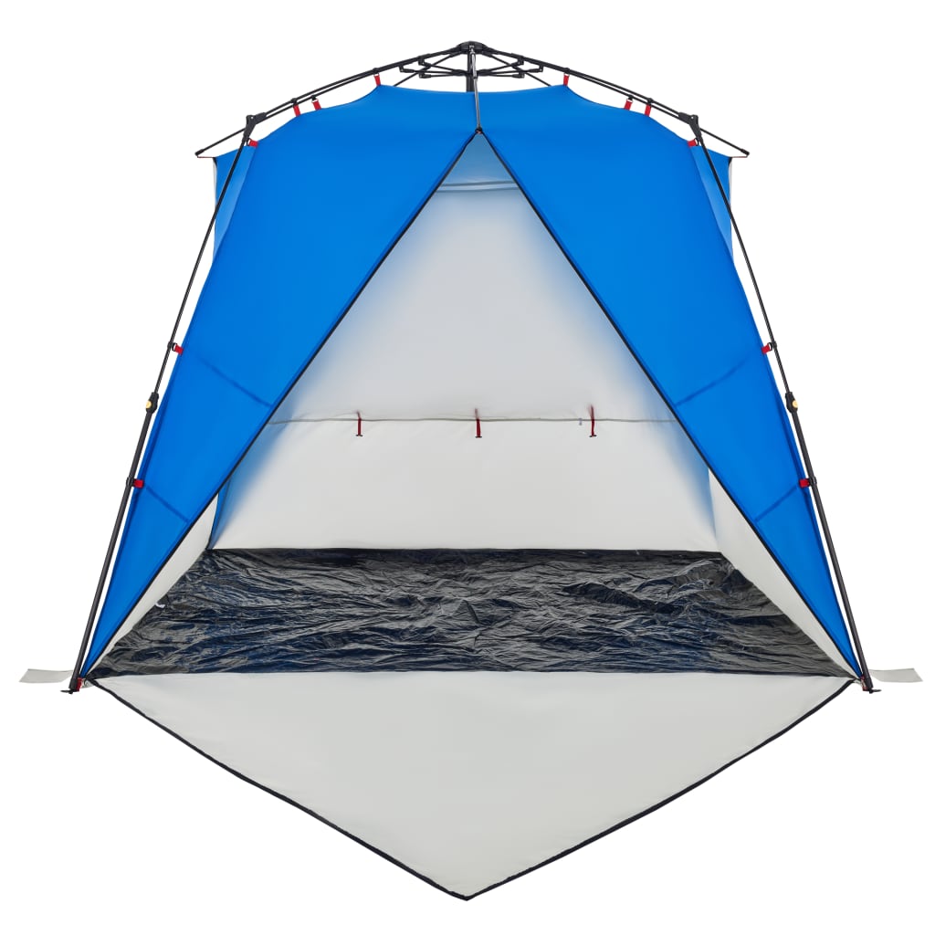 Tenda da Spiaggia 4Persone Azzurro Rilascio Rapido Impermeabile 4005305