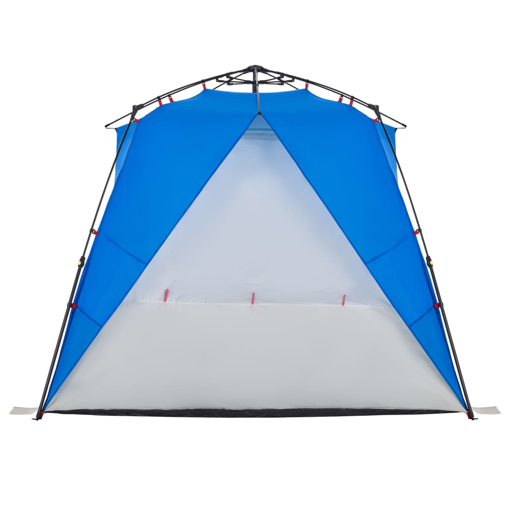 Tenda da Spiaggia 4Persone Azzurro Rilascio Rapido Impermeabile 4005305