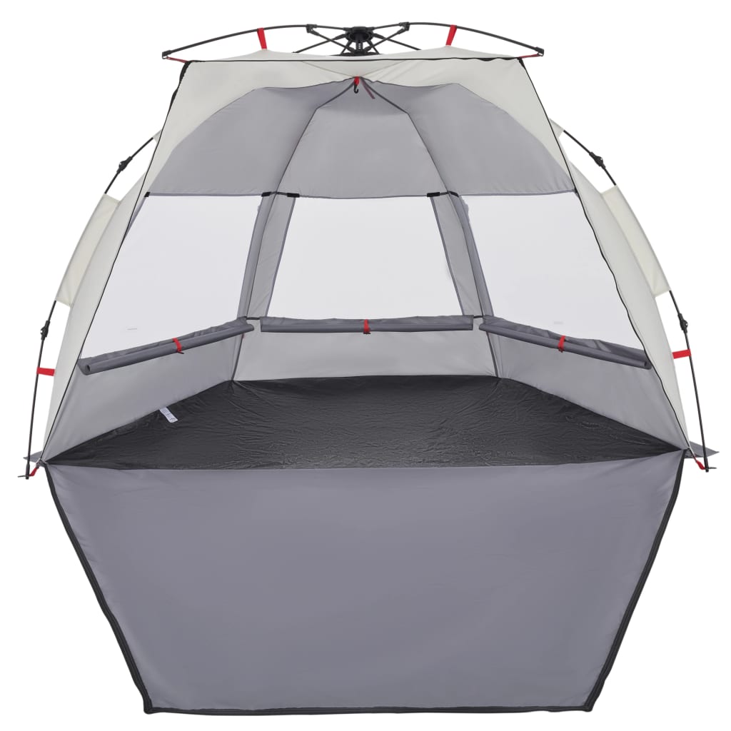 Tenda da Spiaggia 2 Persone Grigio Rilascio Rapido Impermeabile 4005310