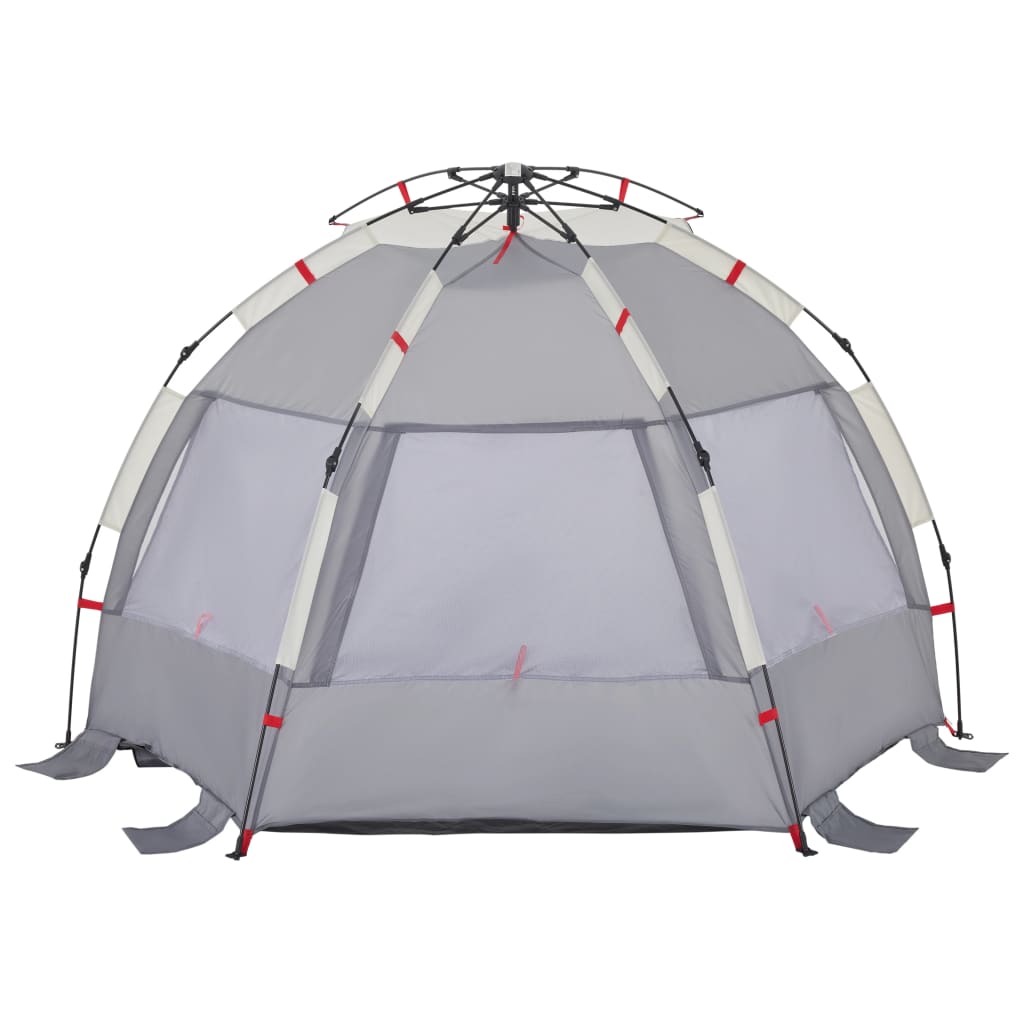 Tenda da Spiaggia 2 Persone Grigio Rilascio Rapido Impermeabile 4005310