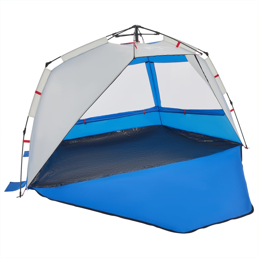 Tenda da Spiaggia 3Persone Azzurro Rilascio Rapido Impermeabile 4005311