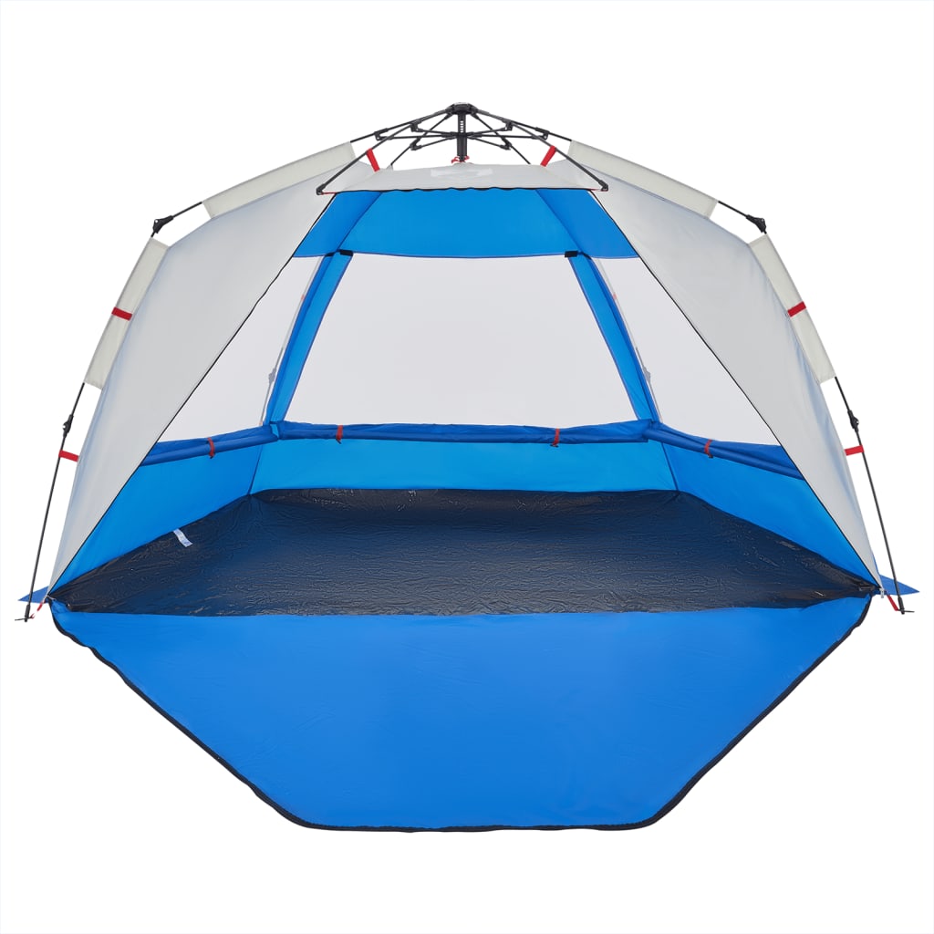 Tenda da Spiaggia 3Persone Azzurro Rilascio Rapido Impermeabile 4005311