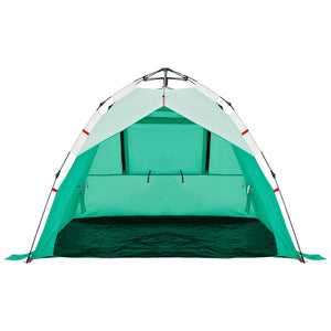 Tenda da Spiaggia 3 Persone Verde Rilascio Rapido Impermeabile 4005315