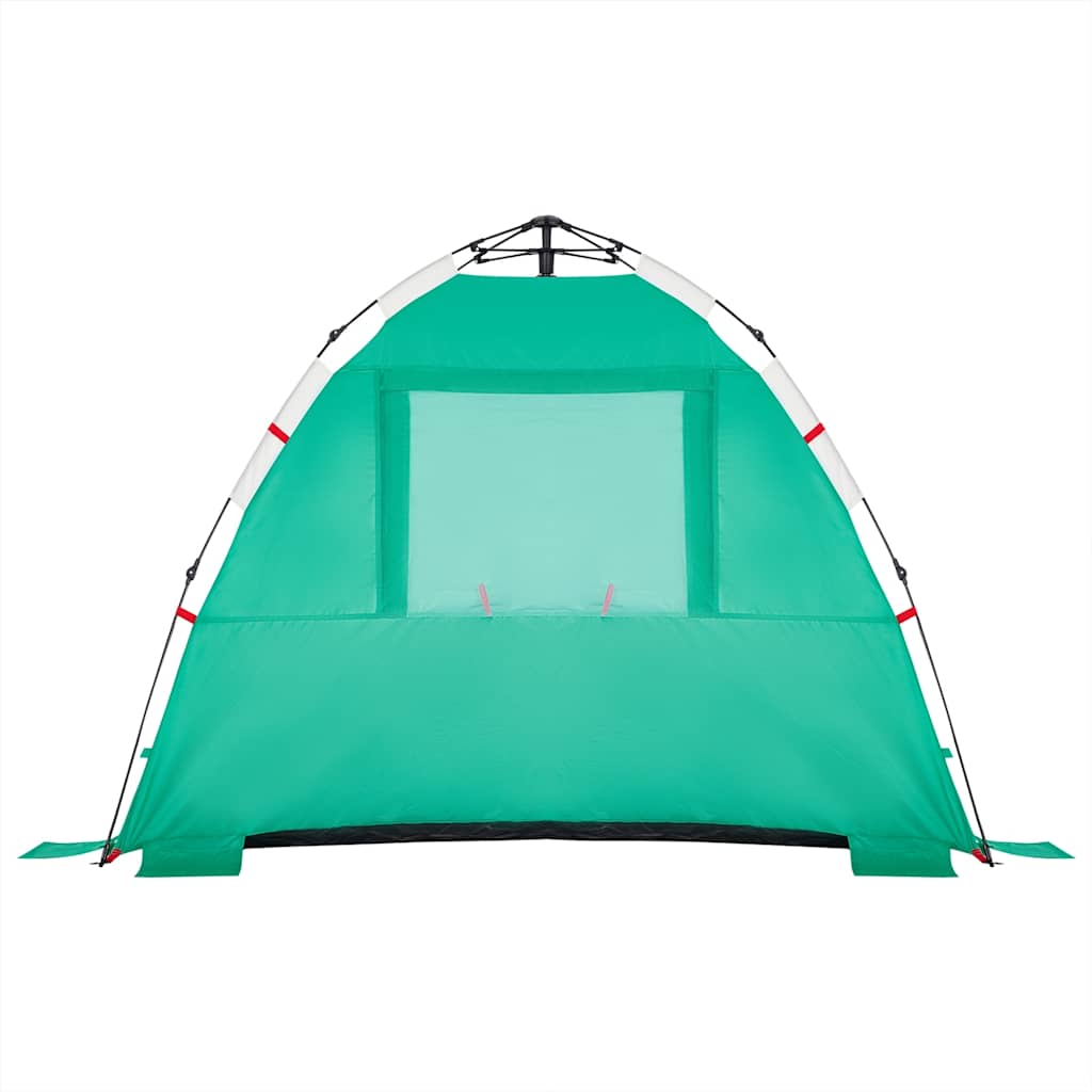 Tenda da Spiaggia 3 Persone Verde Rilascio Rapido Impermeabile 4005315