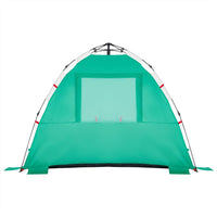 Tenda da Spiaggia 3 Persone Verde Rilascio Rapido Impermeabile 4005315