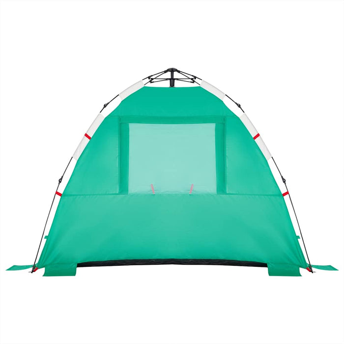 Tenda da Spiaggia 3 Persone Verde Rilascio Rapido Impermeabile 4005315