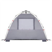 Tenda da Spiaggia 3 Persone Grigio Rilascio Rapido Impermeabile 4005316