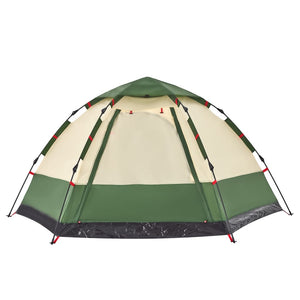 Tenda da Campeggio Cabina 4 Persone Verde a Rilascio Rapido 4005335