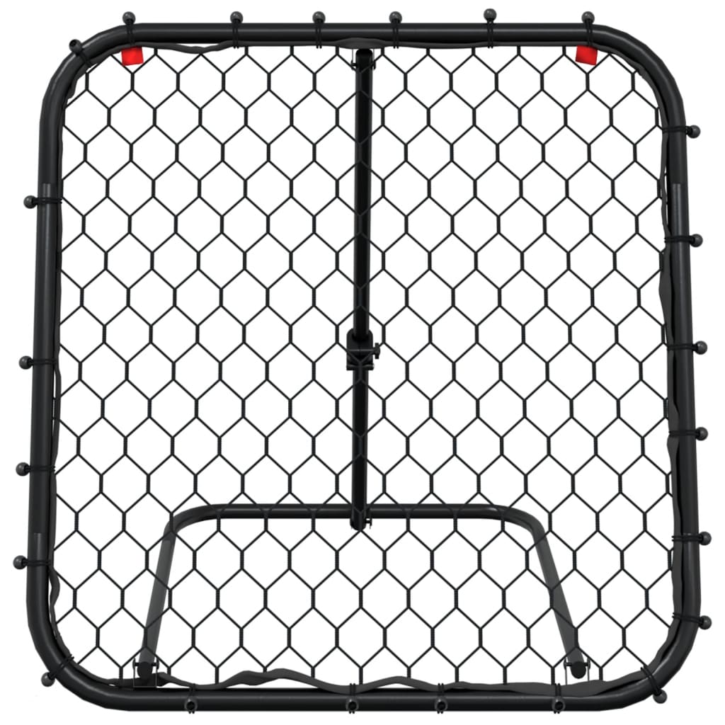 Rimbalzatore da Calcio Regolabile Nera 84x73x60-80 cm Acciaio 4007968